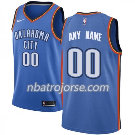 Män Oklahoma City Thunder Tröja Skräddarsydda Nike 2017-18 Blå Swingman